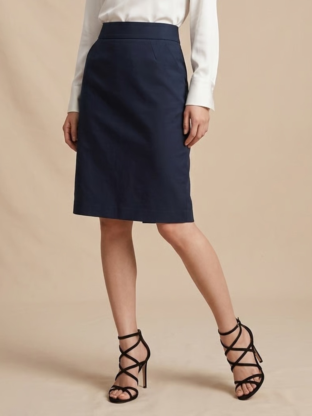 BANANA REPUBLIC | Navy Blue Pencil Skirt Sz 8